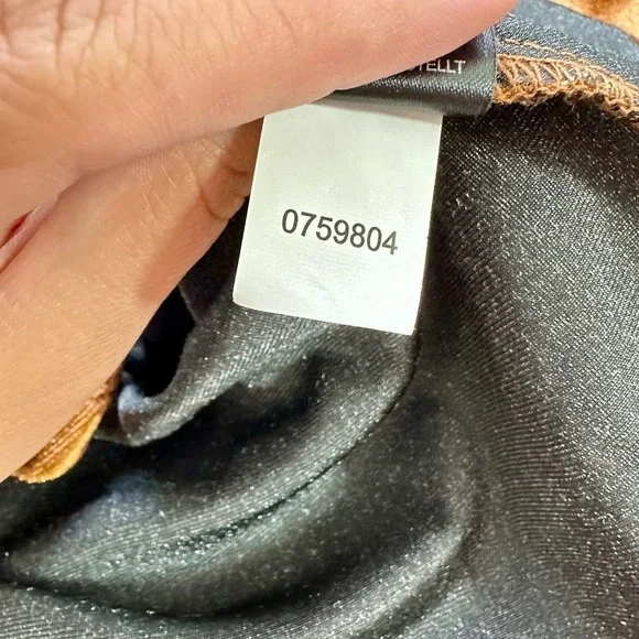 House of Harlow x Revolve Women Mustard Yellow Floral Velvet Franz Mini Dress S - Picture 6 of 10